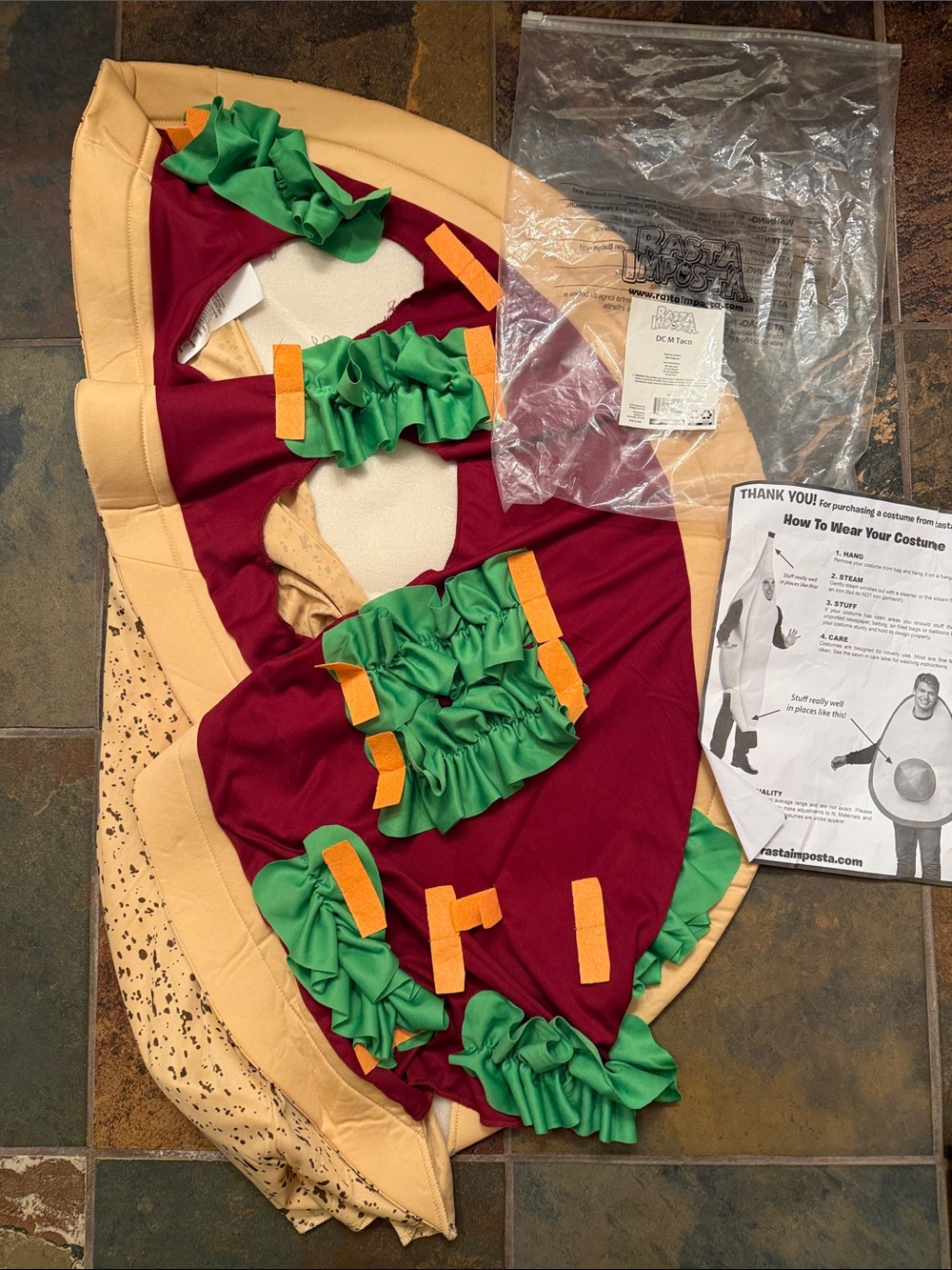 New Rasta Imposta Adult Taco Costume (One Size Fits Most)